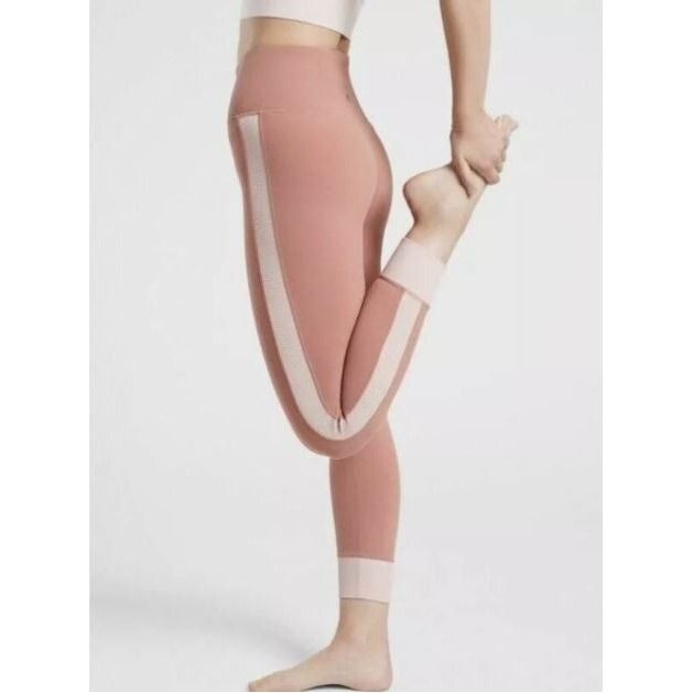 Nwt Athleta 1x Palermo Pink Elation Rib Trim 7/8 Tight Leggings $89